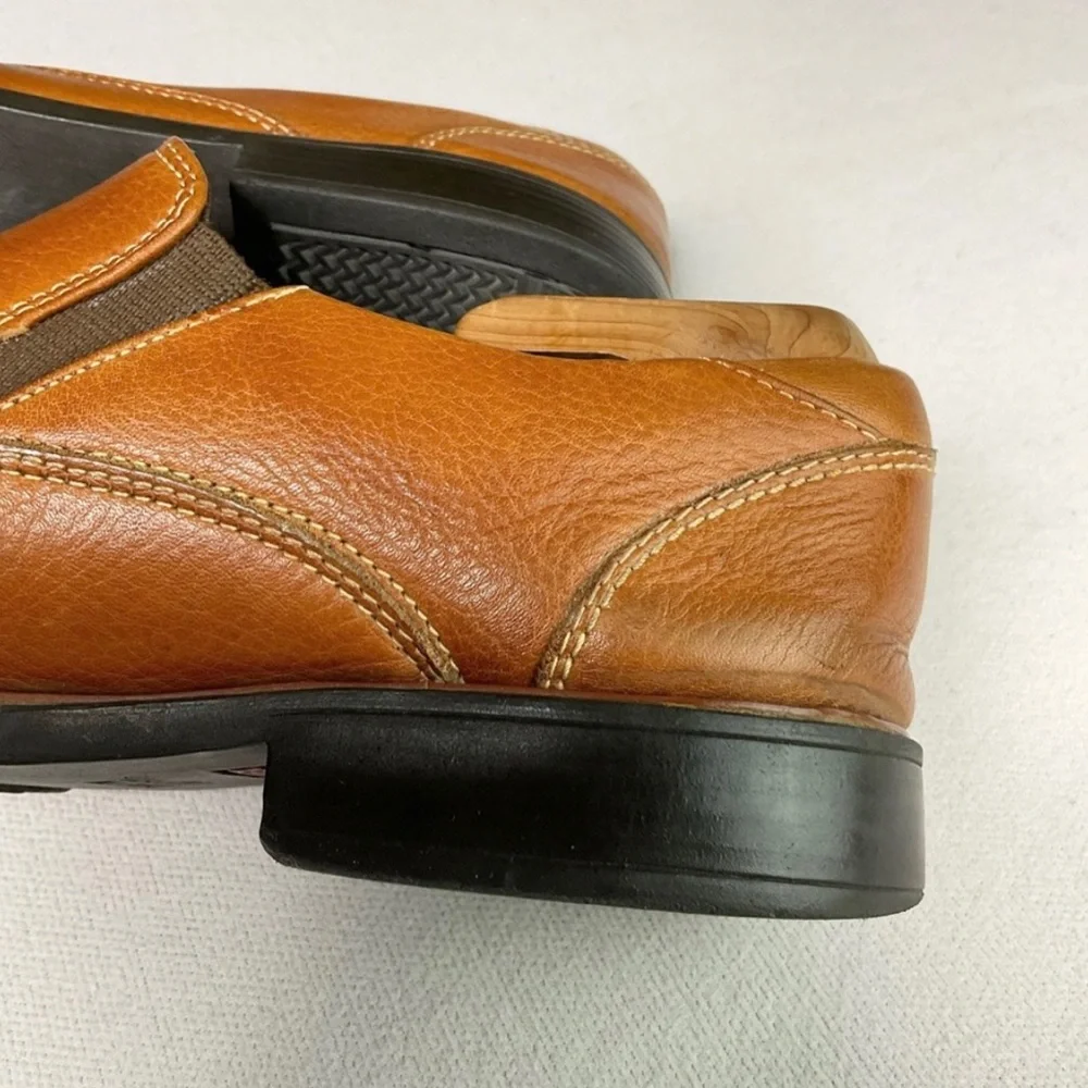 💚 JOHNSTON & MURPHY MENS SPLIT TOE CASUAL SLIP ON DRESS SHOE. GOOD COND - Picture 10 of 14